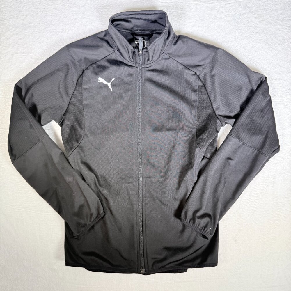 Puma Zip Up Jacket Dry Cell Black Size Small Pockets Dry Cell Stretchy Womens